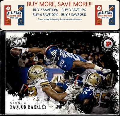 #ad 2019 Panini Black Friday #SB Saquon Barkley Panini Collection New York Giants $15.05