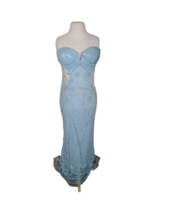 Nova Luxe The Sequin Gown Dress Size Small/4 Luxurious Light Blue