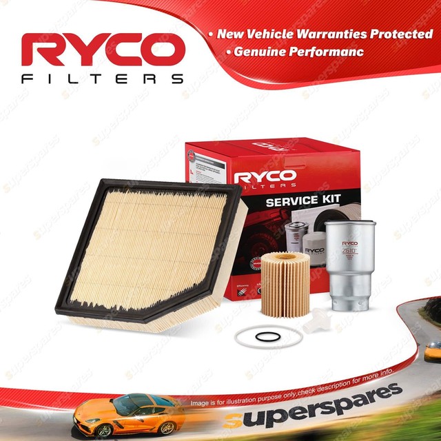 Ryco Oil Air Fuel Filter Service Kit for Toyota Rav 4 ALA49R 02/2013-On