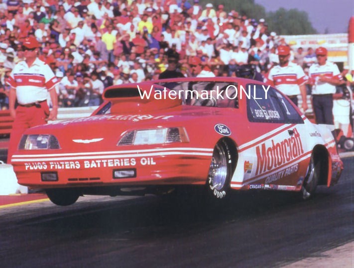 Bob Glidden 1980's "MOTORCRAFT" Ford Thunderbird Pro Stocker PHOTO! #(1)