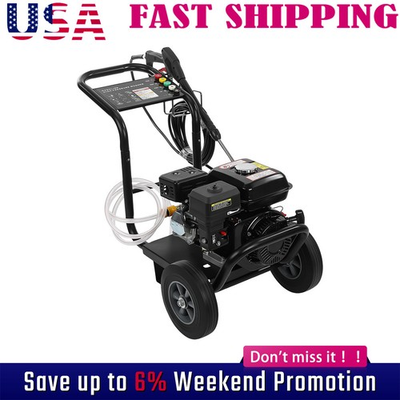 #ad 212cc 3500 PSI 2.6 GPM Axial Cam Pump Gas Pressure Washer 5 Nozzles Set New $236.40