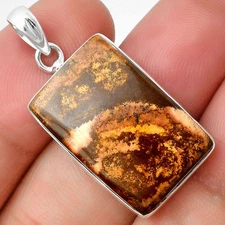 Natural Outback Jasper 925 Sterling Silver Pendant Jewelry P-1001