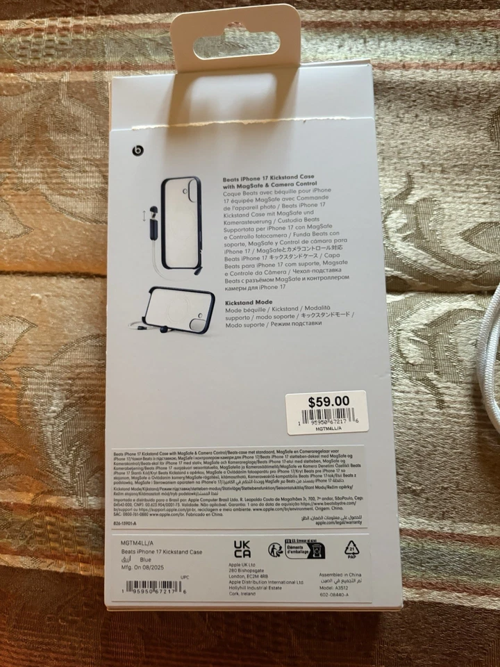 Beats Case for iPhone 17 w/ MagSafe & Camera Control - Bedrock Blue - Used Once - Image 2 of 3
