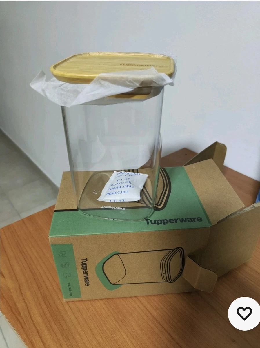 Pedrini Contenitore Quadrato In Vetro Borosilicato 300ml - Con Coperchio In Plastica - Adatto A Forno E Freezer - 4