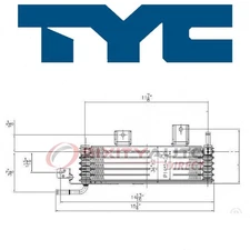 TYC 19096 Automatic Transmission Oil Cooler for TO4050113 3291048180 ri