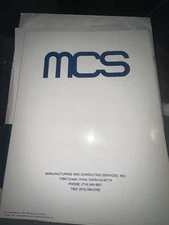 1981 MCS Manufacturing & Consulting Services ANVIL 4000L CAD Paperwork Lot