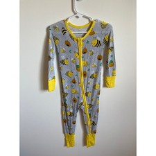 NWOT Little Sleepies Bee Happy Bamboo Zippy 12-18M