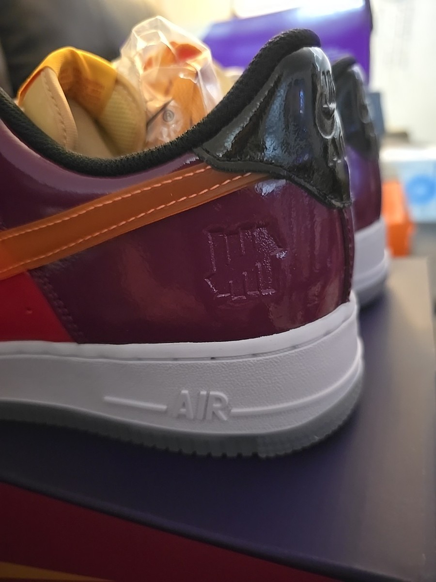 Undefeated x Nike Air Force 1 Low Total Orange Men's Size 10.5