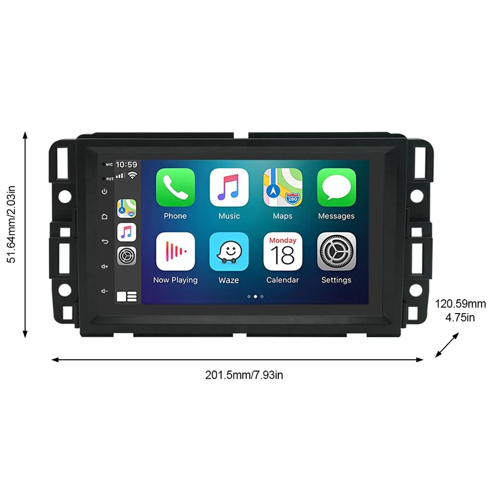 For GMC Yukon Chevy Silverado Sierra Android 13 Car Stereo Radio Player GPS Navi Foto 2 de 4