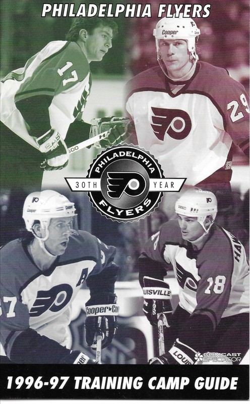 Philadelphia Flyers 1996-97 Training Camp Guide Rod Brind'Amour Joel Otto Mint