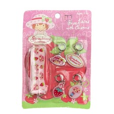 Strawberry Shortcake Shoe Laces With Charms 2004 NWT Pink Kids Accessory
