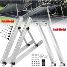 2pcs Solar Panel PV Mounting Brackets Kit System Aluminum Alloy Adjustable Tilt