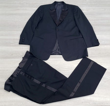 Giorgio Armani Collezioni Saks Fifth Tuxedo Mens 43R Black 1 Button Satin Lapel