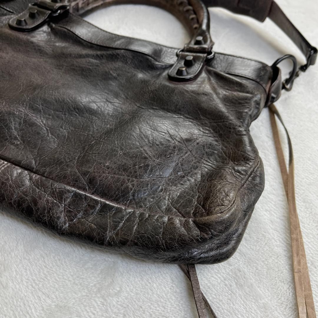 Balenciaga The First Bag Brown Leather 2Way Shoulder Handbag thumbnail 9