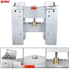 Silver Aluminum Adjustable 4" Jack Plate Tool For Outboard Boat JPL4400