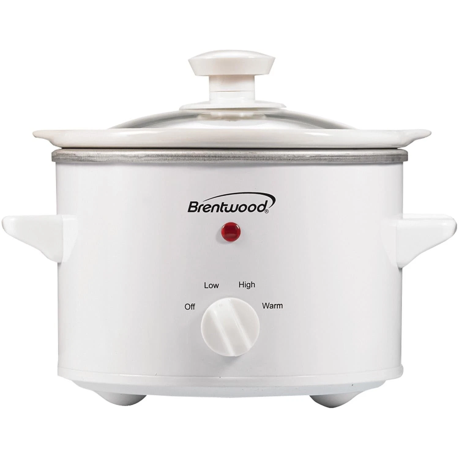 Brentwood SC-115W Slow Cooker,1.5 Quart,White 1.5 Quart, White