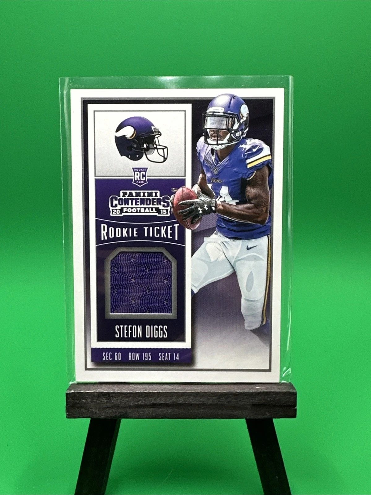 Stefon Diggs Panini Contenders Rookie Ticket Swatches #RTSSD Base