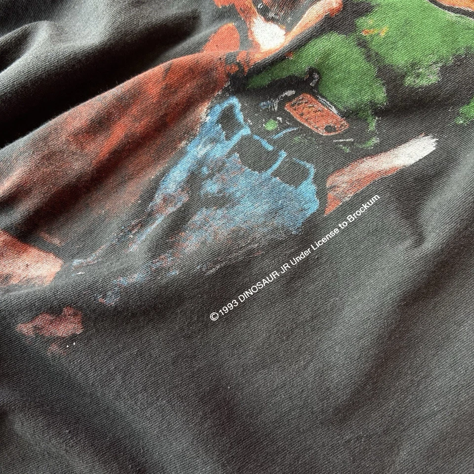 Vintage REPRINT Dinosaur Jr USA Tour Rare Single Stitch T shirt Faded Brockum Lg - Image 3 of 4