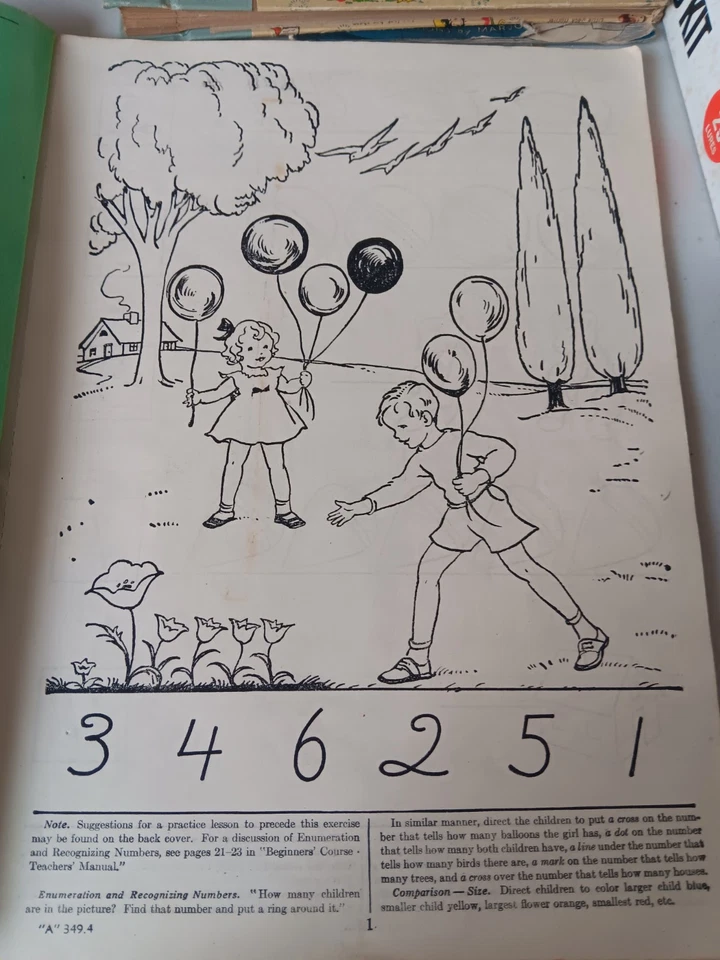 1944 Jolly Numbers. Ginn  And Company. Teachers Guide To Students.  - Image 3 of 4