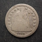 1856 **P**SEATED LIBERTY SILVER DIME  ***NICE COIN!*** FREE SHIPPING! M8072