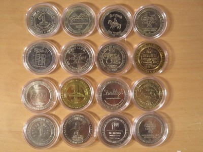 Interessantes Konvolut 1 Dollar Tokens in Kapseln Las Vegas und andere