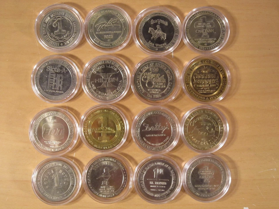 Interessantes Konvolut 1 Dollar Tokens in Kapseln Las Vegas und andere - Bild 1 von 4