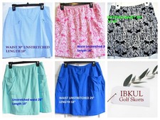 IBKUL Front Pocket Golf Skort 18-19" CHOOSE Your FAVORITE(s)