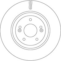 2X Trw Bremsscheibe DF7592 FüR Hyundai Cw Kia Jd Lm Elh El Cee Optima Ceed Vf Tl