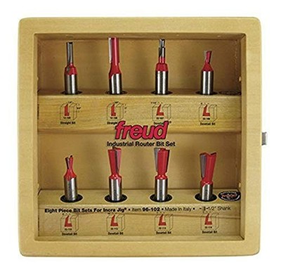 Freud 96-102 8 Piece Bit Sets  for Incra Jig 
