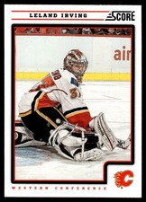 2012-13 Score Leland Irving Calgary Flames #95