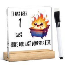 Dumpster Fire Response Team Funny Office Decor,Dumpster 4 x 4 inches,
