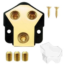 KCT 0/2/4 Gauge in 4/8 Gauge Out 2 Way Amp Power Distribution Block for Car A...