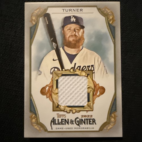 2022 Topps Allen & Ginter Justin Turner Game Used Relic Card AGRB-JT Dodgers