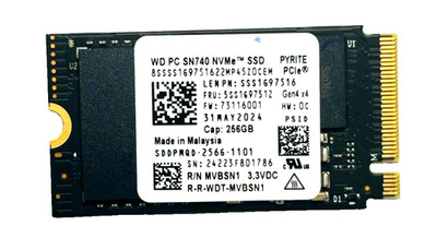 WD PC SN740 NVMe SSD 256GB M.2 2242 PCIe Gen4 x4 OEM Laptop SSD | 100% Health