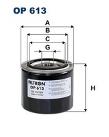 ÖLfilter Filtron OP 613 Anschraubfilter FüR Nissan K10 Micra 3/4-16 UNF 1