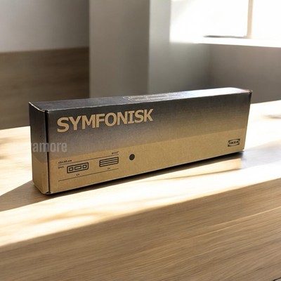 SET of 2 IKEA SYMFONISK Bookshelf speaker wall bracket, Black 12