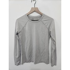 FIGS Womens Seamless Long Sleeve Underscrub Top Grey Style 1000377 Medium