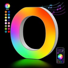 OJQ Light Up Letters LED Letter - Marquee Room Decor Medium, O