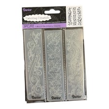 Darice Embossing Essentials 3 Pc Folder Set NEW