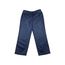 L.L.Bean Classic Fit Navy Blue Straight Leg Pants Women's Size 16 MT