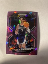 2022 Prizm Draft Picks #91 Andrew Nembhard Purple Cracked Ice RC /149 Pacers