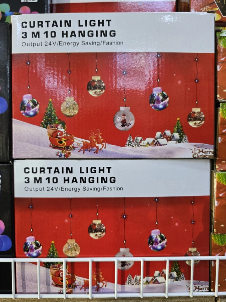 ✨ 3M x 10 LED Curtain Hanging Lights – Christmas & Home Decoration - Image 2 of 4