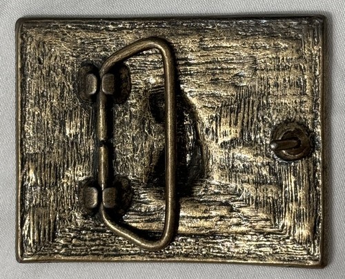 Vtg Schlitz Malt Liquor Bull Metal Belt Buckle Beer Advertising - Picture 3 of 5