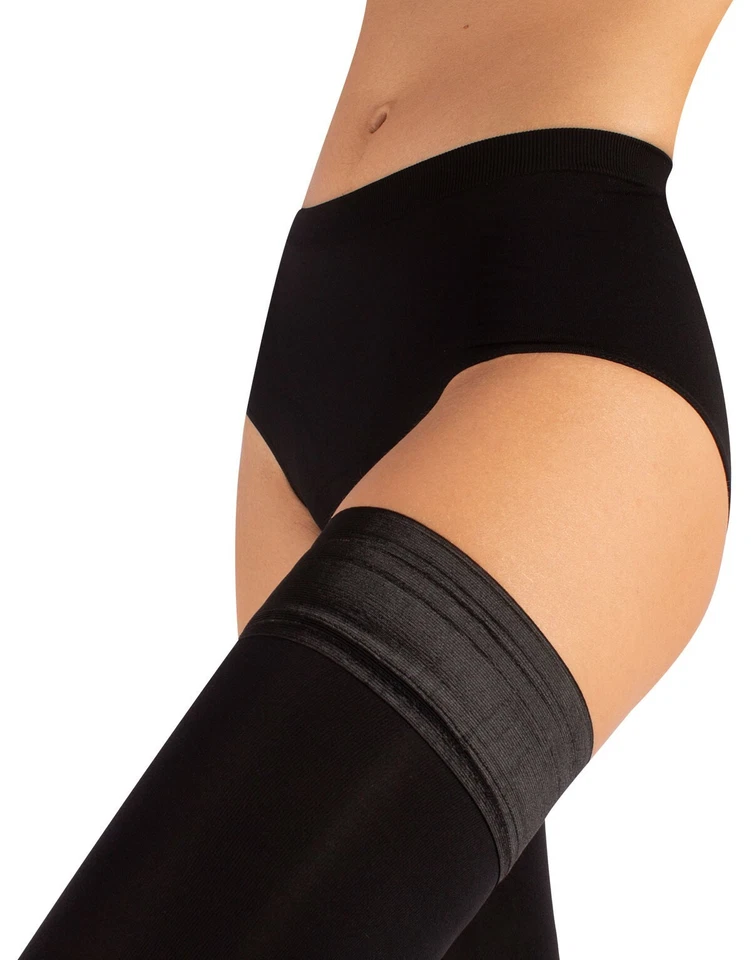 Blickdichte halterlose Strümpfe ,60den Microfaser,  M/L, XL, 2XL 3XL und 4XL - Bild 2 von 4