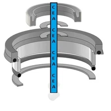 4913486 Hydraulic Cylinder Seal Kit Fit Allis-Chalmers Fork Truck 2-1/2 X 3