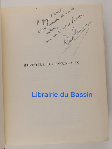 Histoire de Bordeaux 8 volumes Ch. Higounet 1962 EO Envoi - Picture 4 of 5