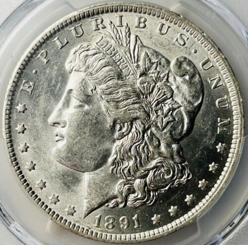 1891 O Morgan Silver Dollar PCGS AU58 Tough Date Morgan (PCGS Population 285)