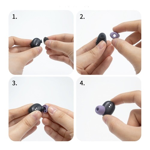 Headphone Ear Pads Silicone Earplugs Earbuds Eartips For Google Pixel Buds Pro - Zdjęcie 8 z 12