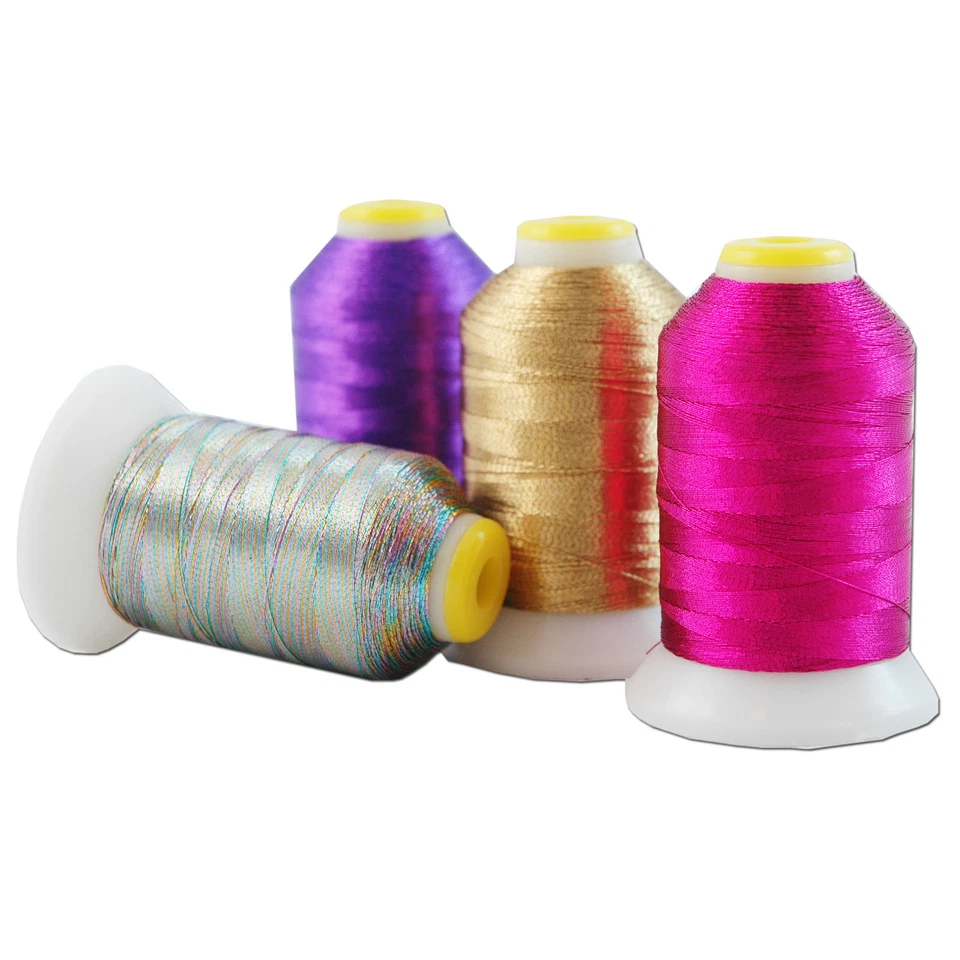 METALLIC EMBROIDERY THREAD SETS - 500M - 40WT - FITS BROTHER BERNINA - THREADART - Image 3 of 4