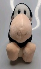 Vtg 1985 Dakin 6  OPUS PENGUIN Bloom County Black White Sitting Plush RED BOWTIE